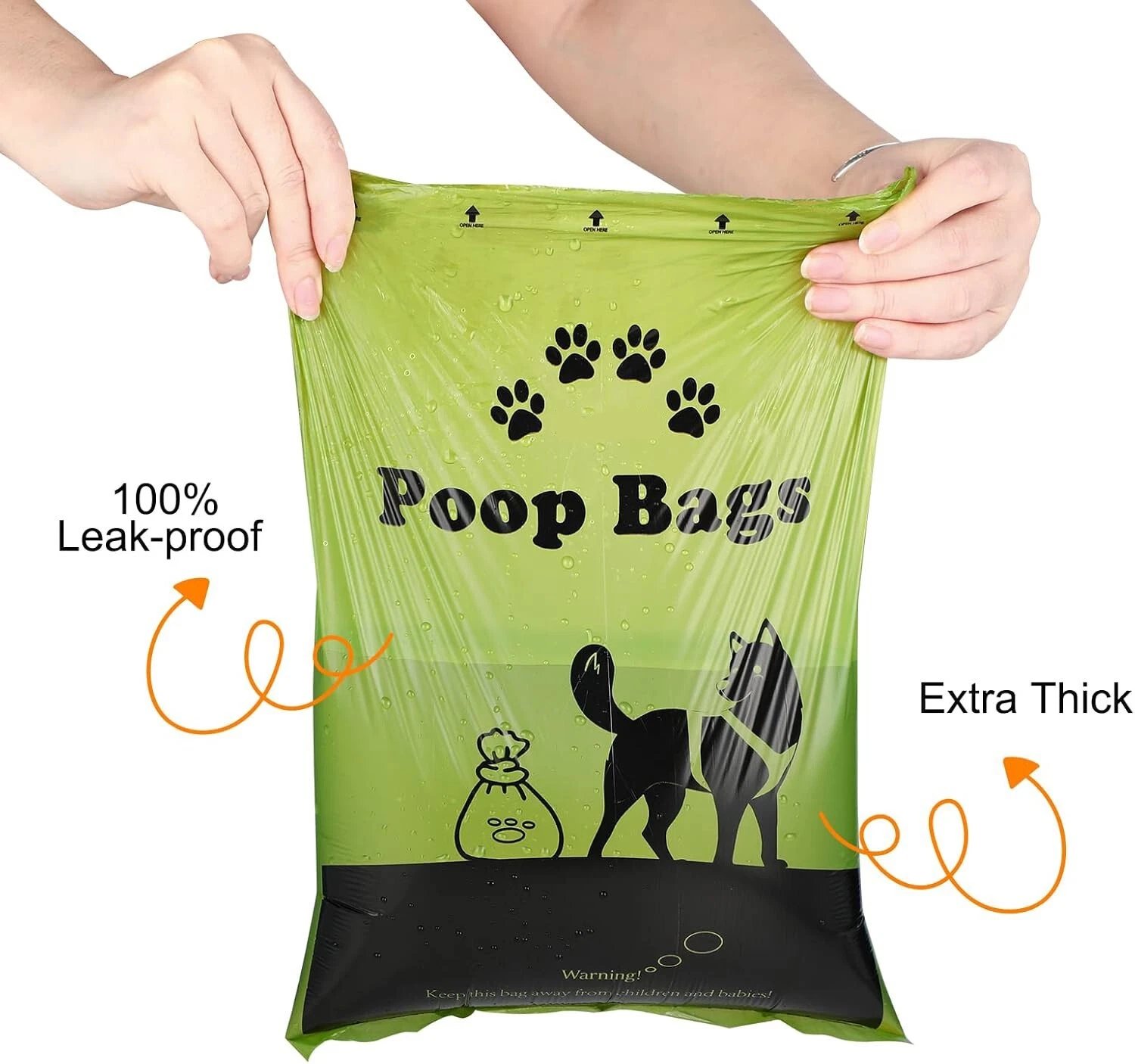 600 Dog Poop Bags Rolls Poo Waste Biodegradable Doggy Large Strong Thick Pet Eco - Image 4