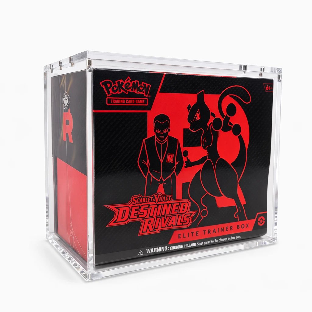 Pokemon Elite Trainer Box ETB Acrylic Case Magnetic Anti UV Display