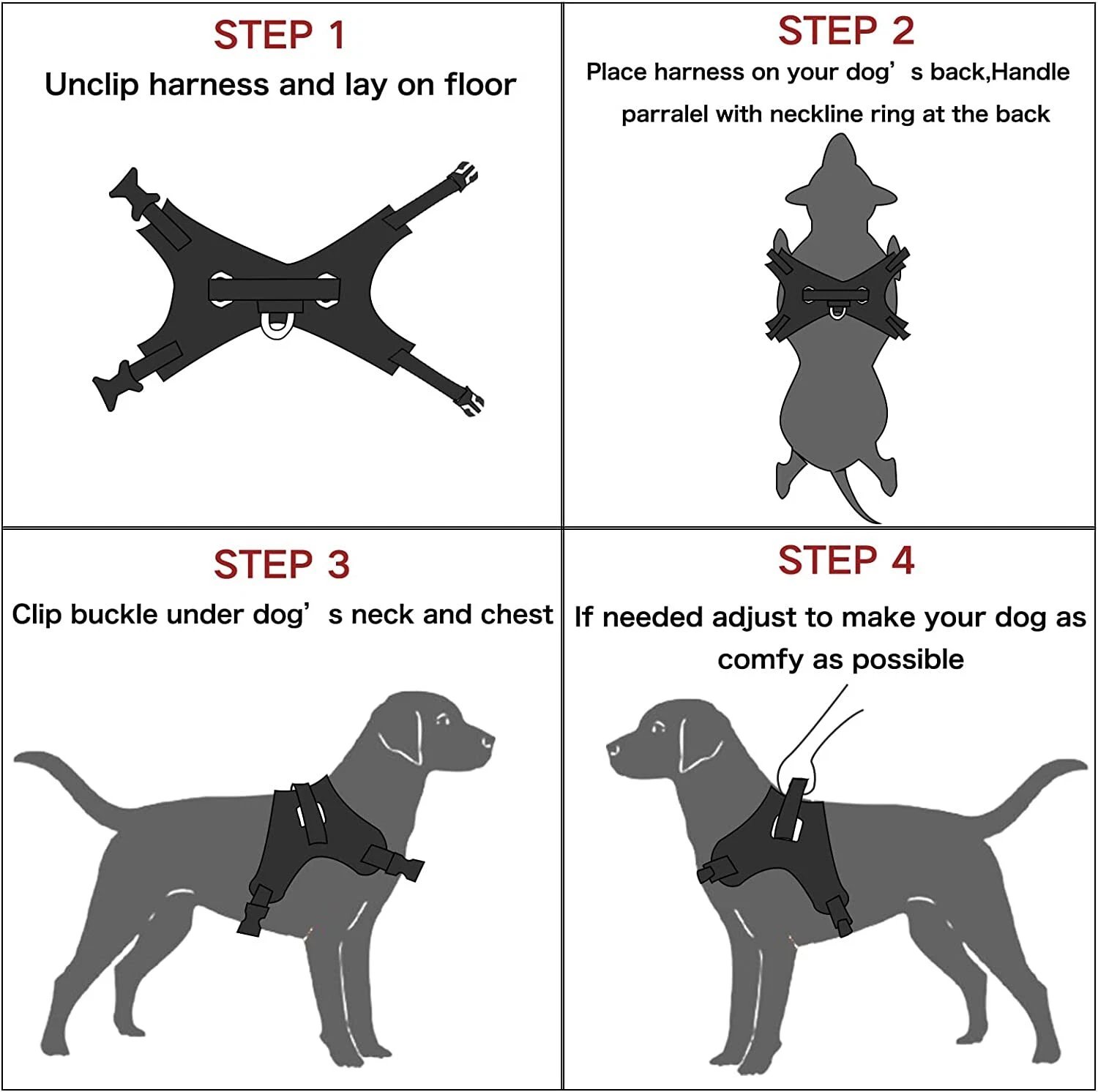 Dog Harness No Pull For Small Medium Large Dogs Anti Pull Strong And Adjustable - Image 30