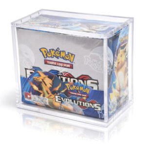 Pokemon TCG Booster Box Acrylic Case Magnetic Display Anti UV Protector Clear