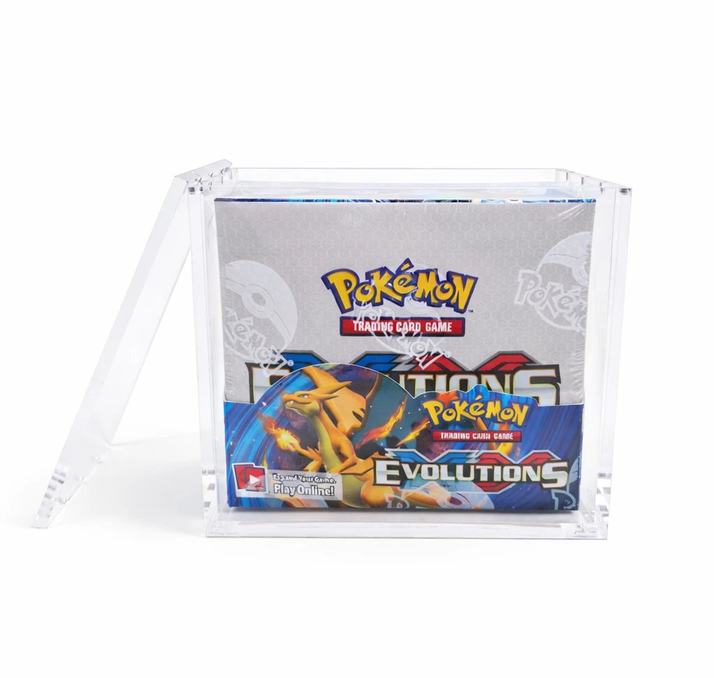 Pokemon TCG Booster Box Acrylic Case Magnetic Display Anti UV Protector Clear - Image 2