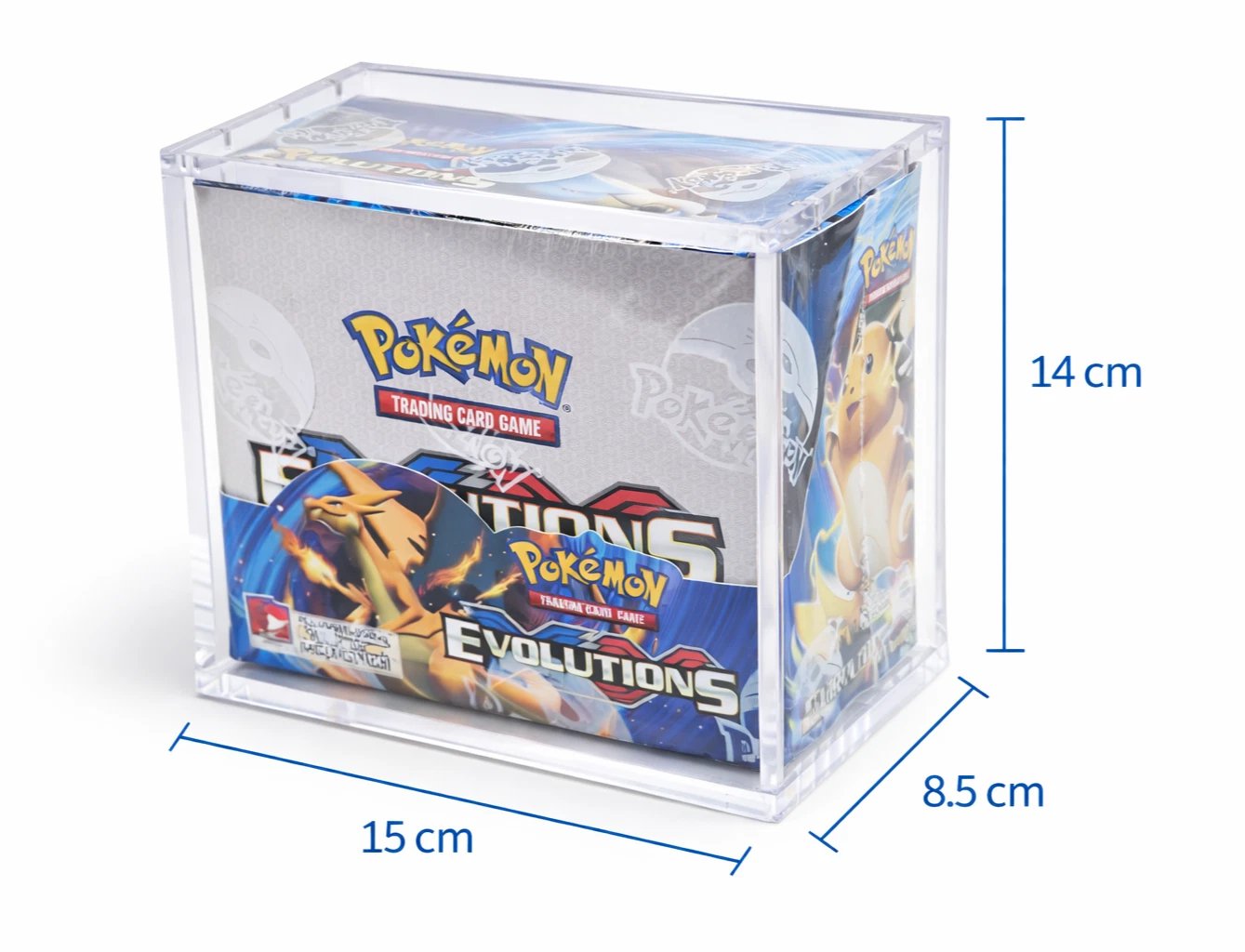 Pokemon TCG Booster Box Acrylic Case Magnetic Display Anti UV Protector Clear - Image 3