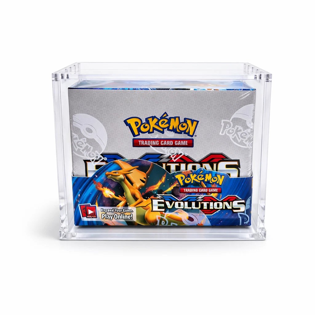 Pokemon TCG Booster Box Acrylic Case Magnetic Display Anti UV Protector Clear - Image 7