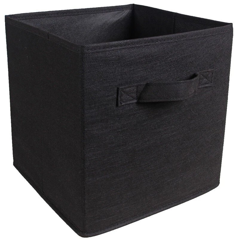 X4 Cube Storage Boxes Fabric Box Organiser Foldable Collapsible Canvas Basket - Image 23