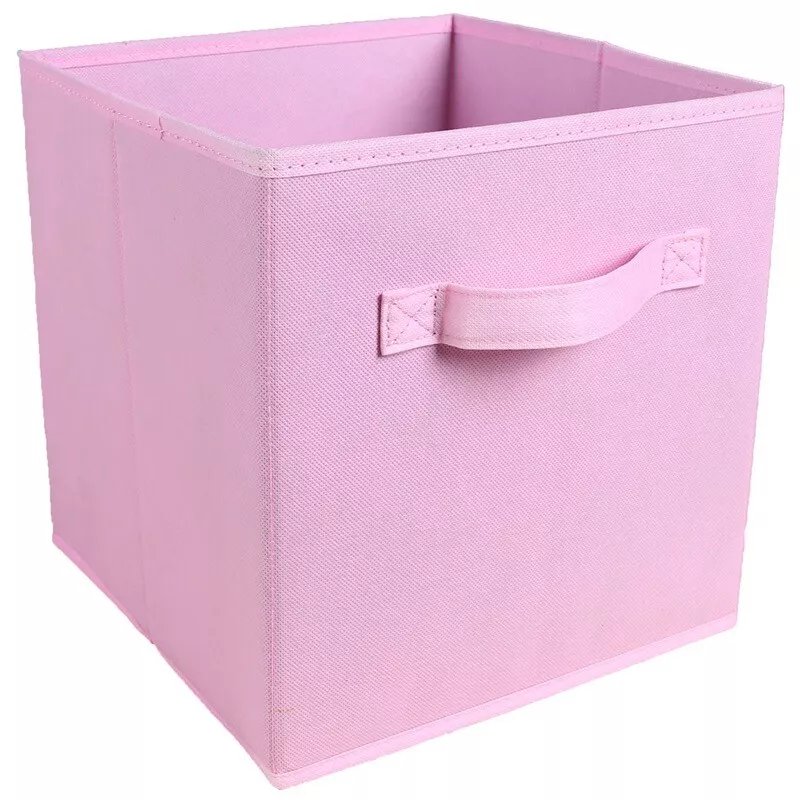 X4 Cube Storage Boxes Fabric Box Organiser Foldable Collapsible Canvas Basket - Image 26