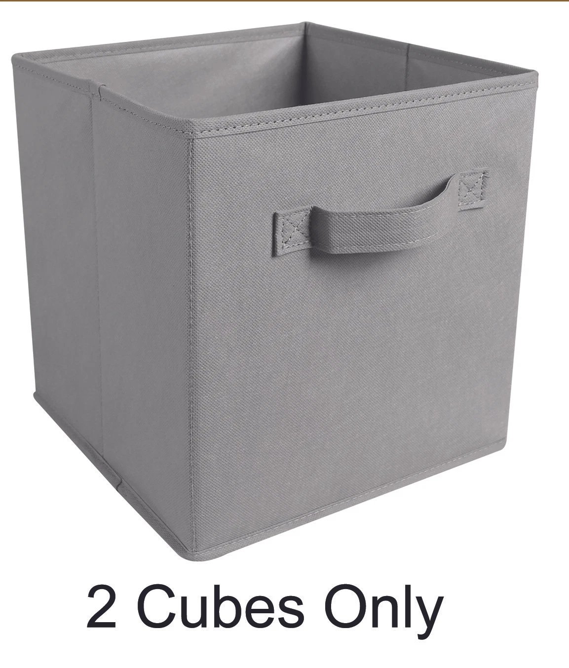 X4 Cube Storage Boxes Fabric Box Organiser Foldable Collapsible Canvas Basket - Image 35