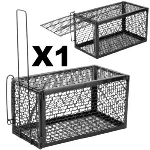x2 Rat Trap Mouse Catcher Humane Cage Live Animal Rodent Mice Indoor Outdoor