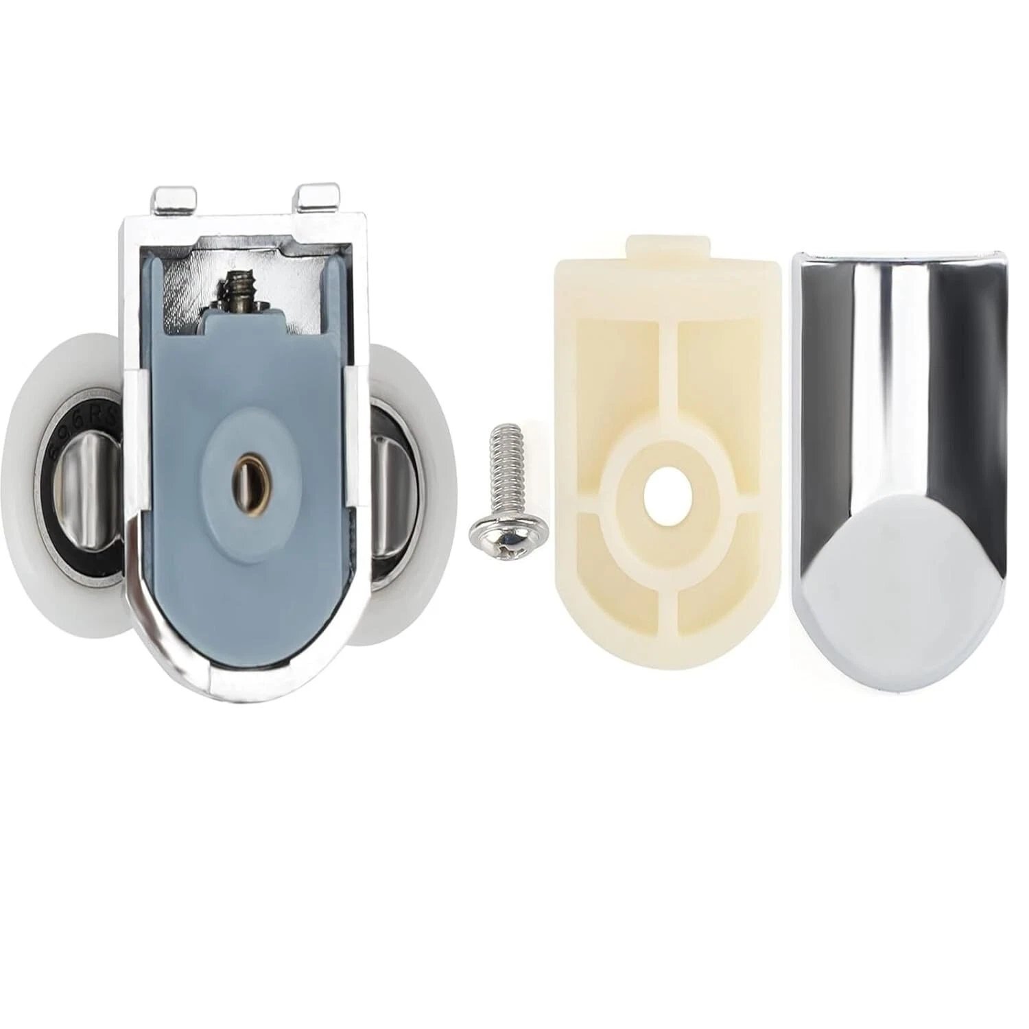 4/8x Shower Door Rollers Wheels Runners for Curved Door Top & Bottom Replacement - Image 7