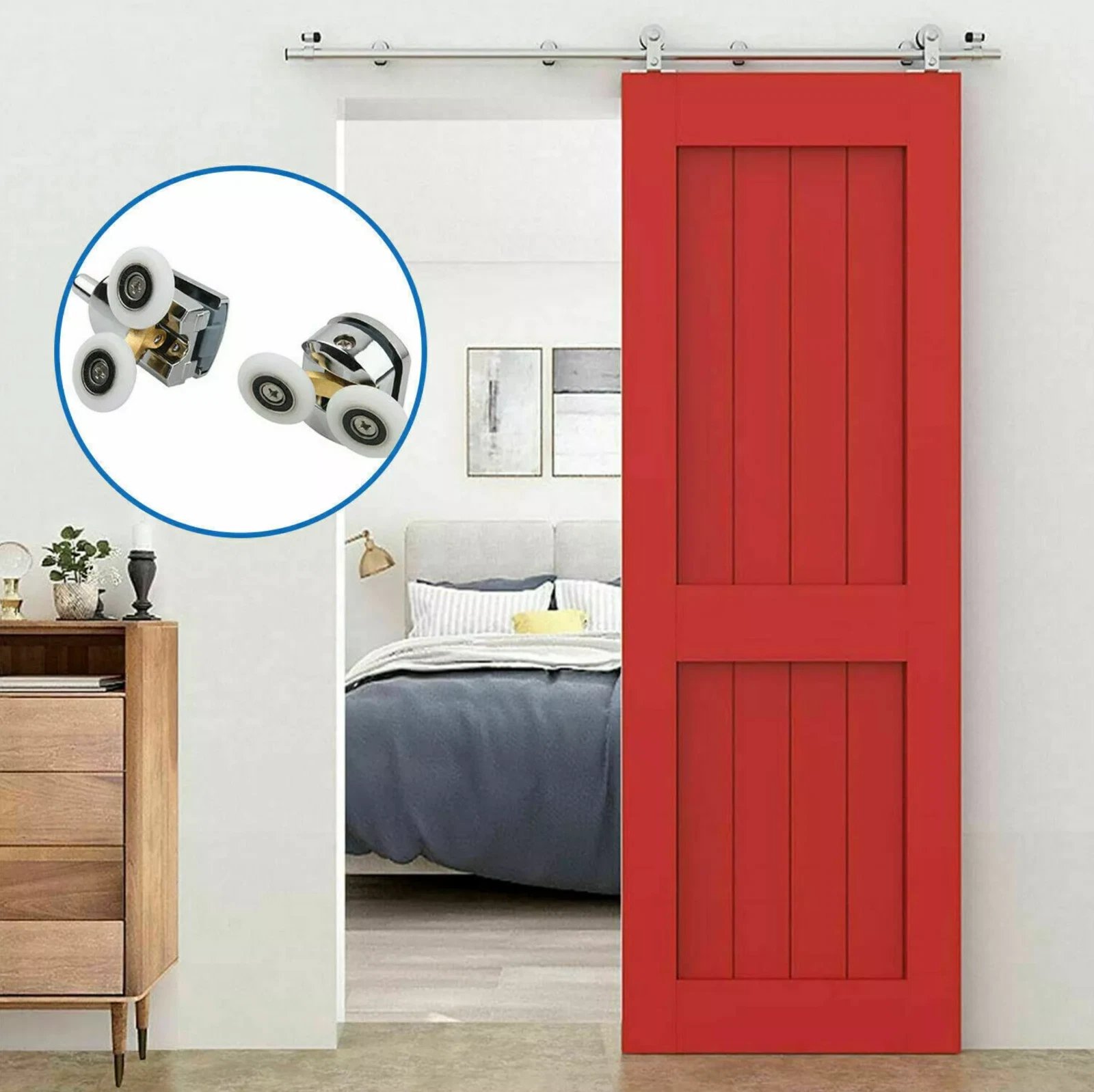 4/8x Shower Door Rollers Wheels Runners for Curved Door Top & Bottom Replacement - Image 10