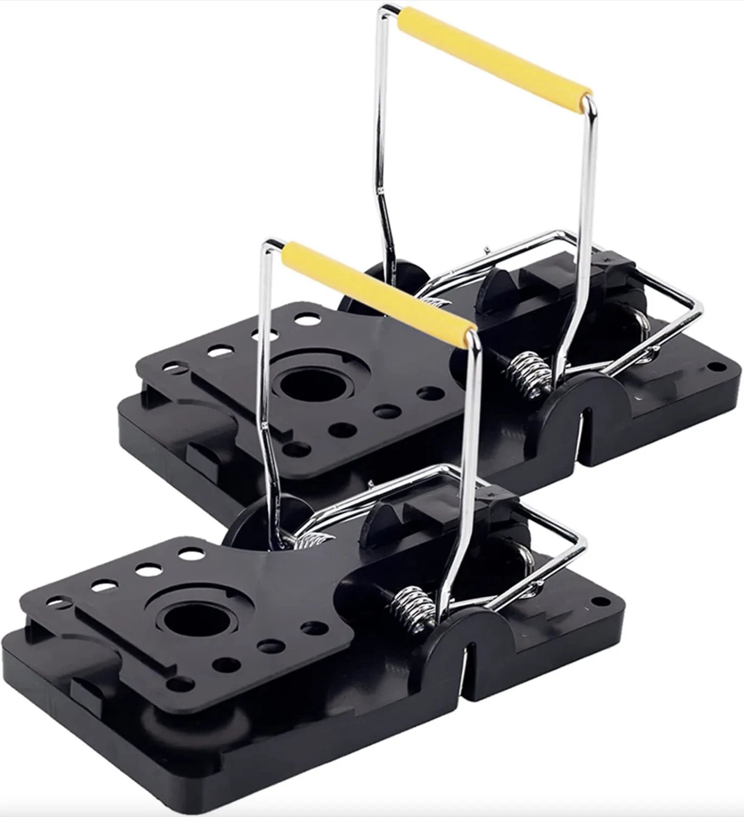 X2 Large Rat Trap Mouse Reusable Strong Easy Snap Catch Clean Rodent Control - Image 2