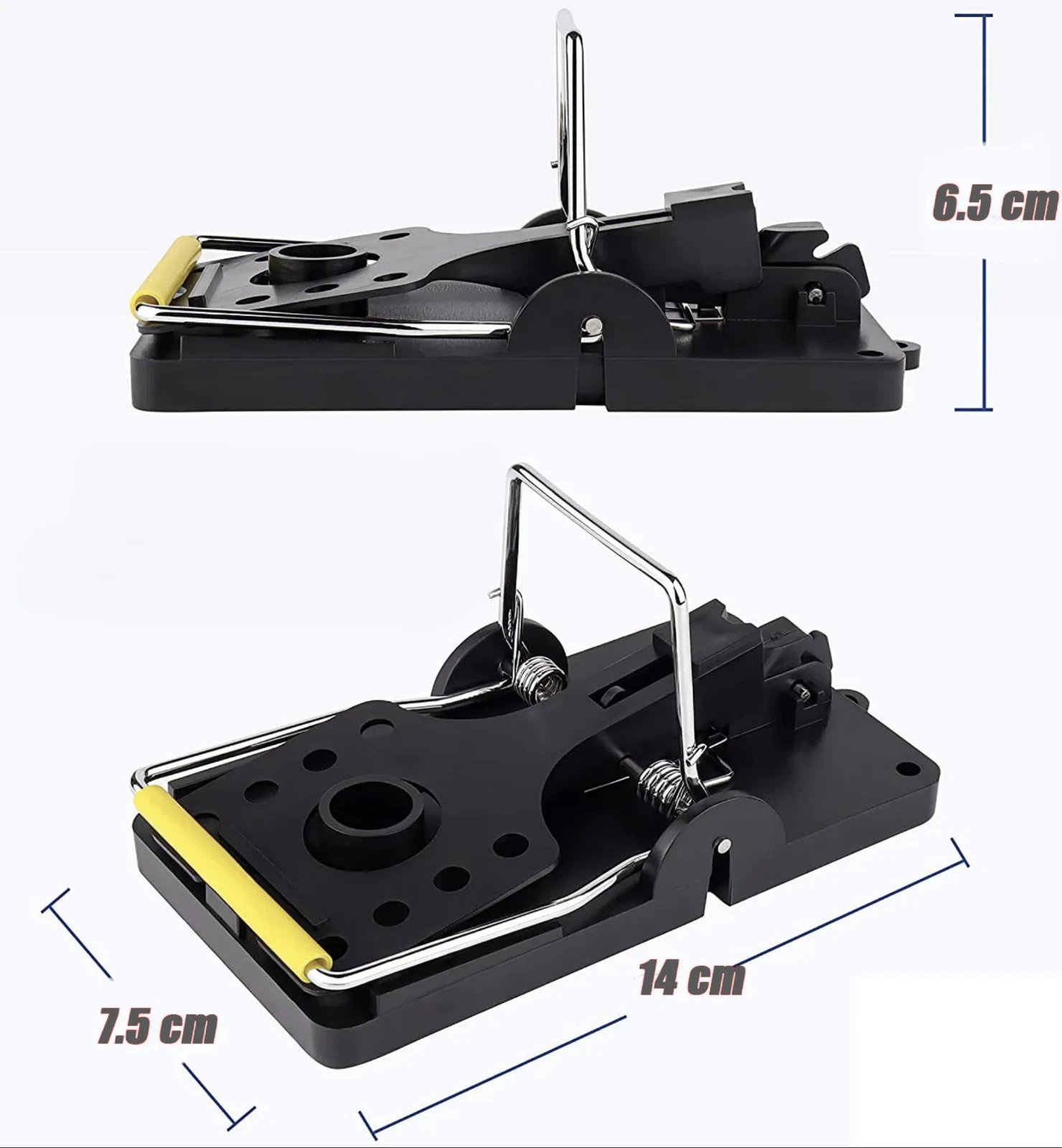 X2 Large Rat Trap Mouse Reusable Strong Easy Snap Catch Clean Rodent Control - Image 3