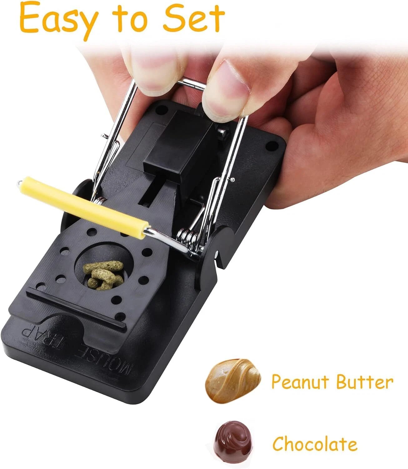 X2 Large Rat Trap Mouse Reusable Strong Easy Snap Catch Clean Rodent Control - Image 6