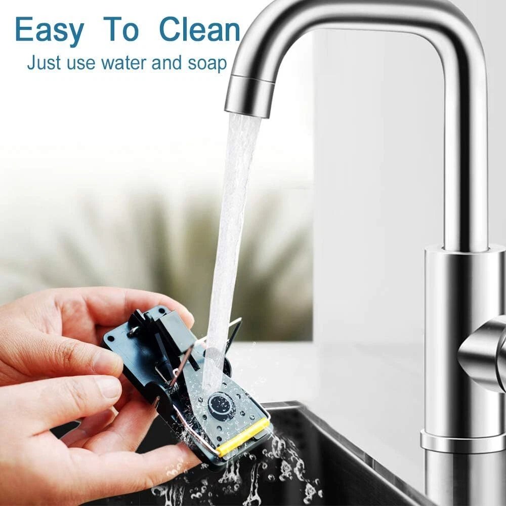 X2 Large Rat Trap Mouse Reusable Strong Easy Snap Catch Clean Rodent Control - Image 9