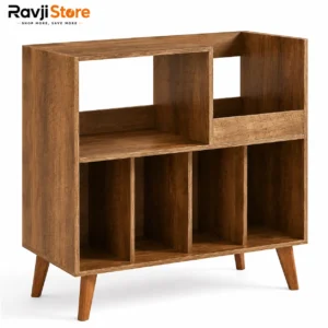 Large Record Stand with Storage, Record Player Stand with Shelf