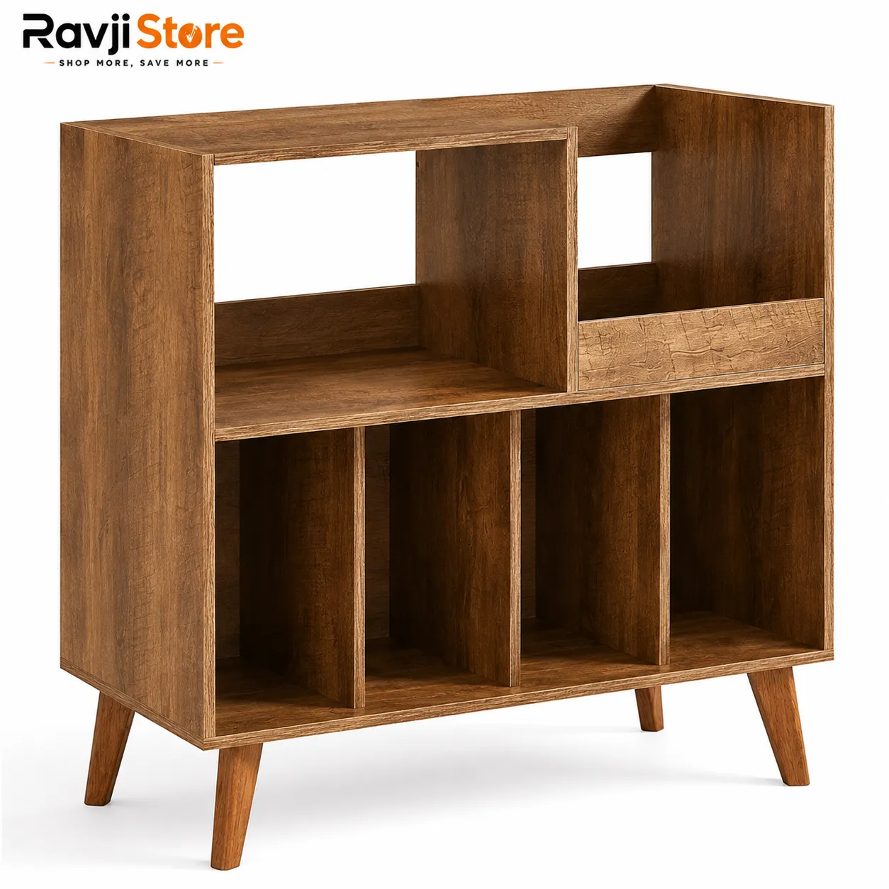 Large Record Stand with Storage, Record Player Stand with Shelf