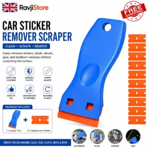 Car Sticker Remover Plastic Scraper Tool – Vinyl Film, Decal & Glass Cleaning Applicator