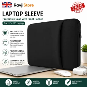 Laptop Sleeve 11–17 Inch Protective Case with Front Pocket – Inner Laptop Bag